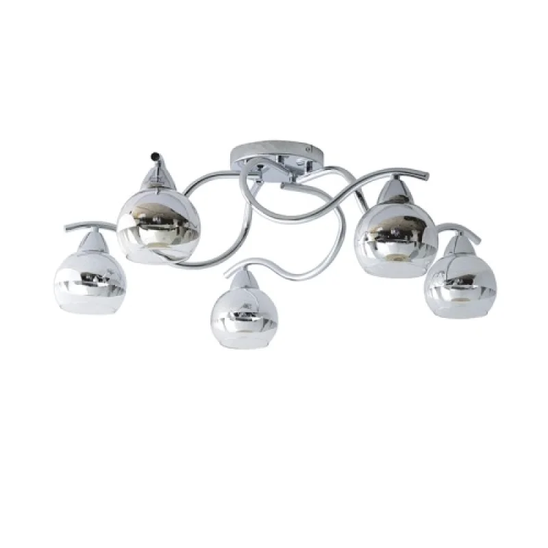 Плафони Alien TNK81444CR5H – ACA Lighting плафон в хром, 5X60W