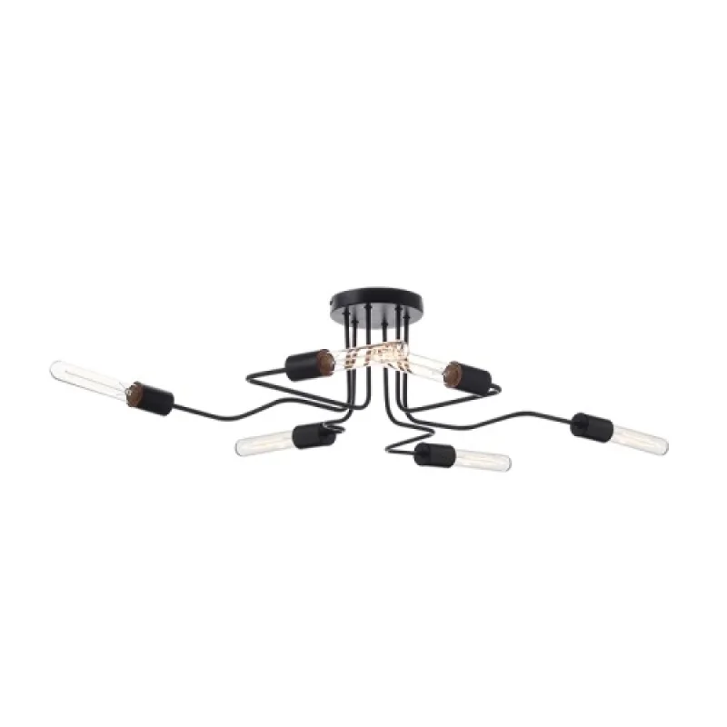 Ceiling Lights Cobra TNK933846CBK – ACA Lighting ceiling light, 6X60W