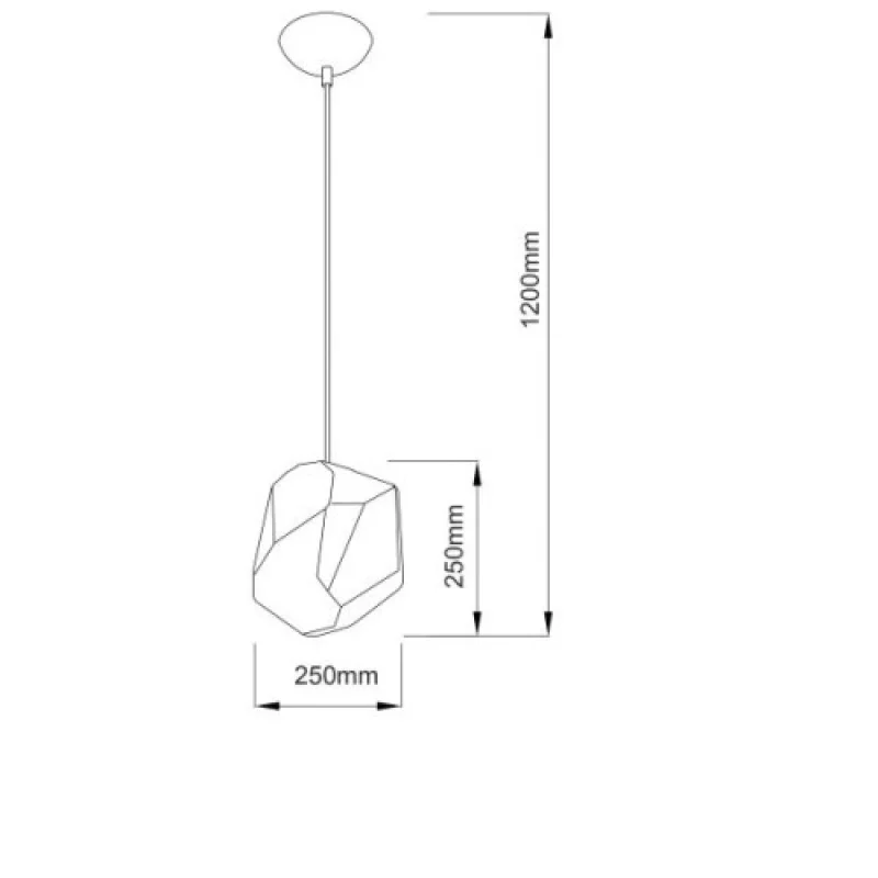 ACA Lighting V351891PRD – пендел в хром, 1X40W