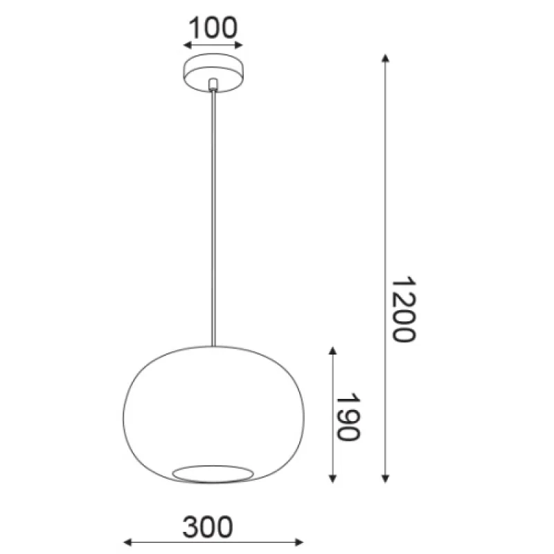 Vintage V371131PS – ACA Lighting пендел, 1X60W