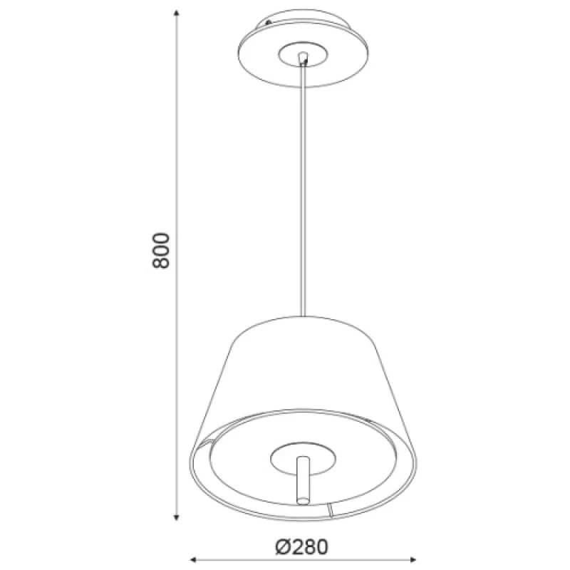 Pendant ZM16281PC – ACA Lighting пендел, 1X60W