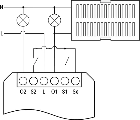 LED bypass Shelly Bypass 1L/2L Gen3