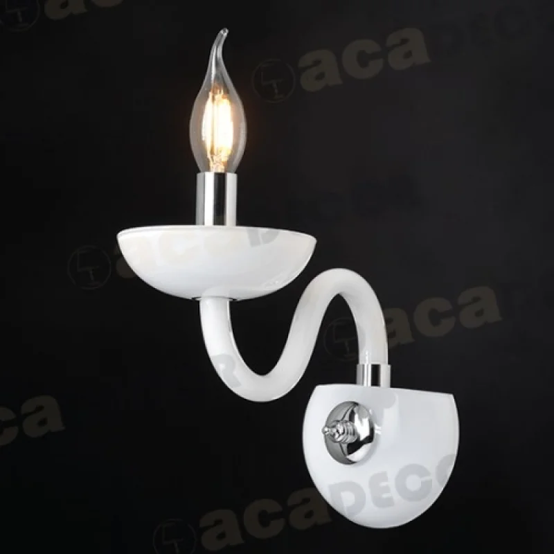 Стенно осветление (аплици) Lunaria BLK82181WWC – ACA Lighting аплик в хром, 1X40W