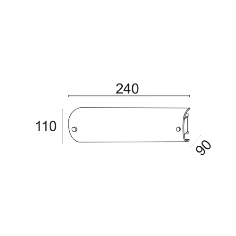 Man 1 x E14 DL112B – ACA Lighting wall light in white, 1X10W