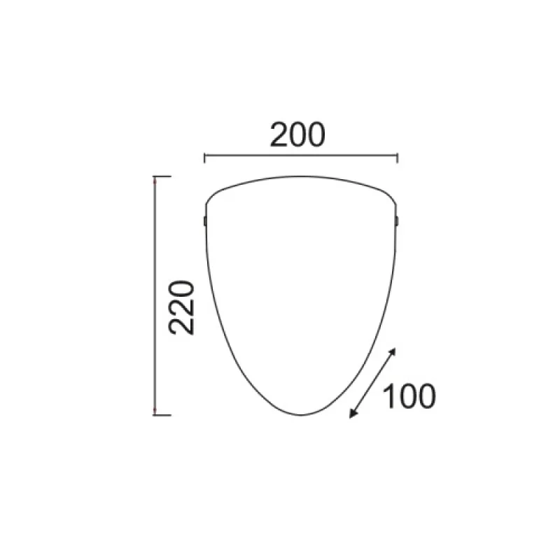 Turtle 1 x E27 DL477C – ACA Lighting wall light in white, 1X15W