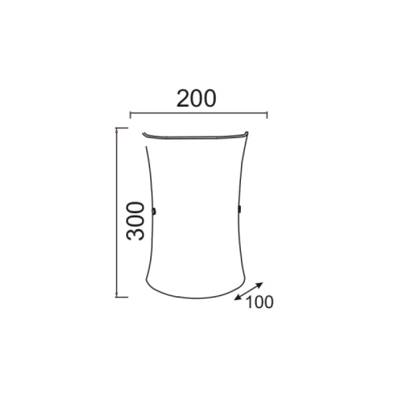 Turtle 1 x E27 DL482C – ACA Lighting wall light in white, 1X15W