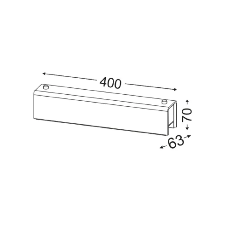 Aegean 2 x E14 DLA757A2 – ACA Lighting аплик в бял, 2X10W