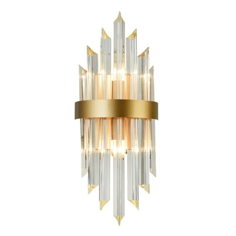 Стенно осветление (аплици) Empire EG6172W54CG – ACA Lighting аплик в матиран месинг, 2X40W