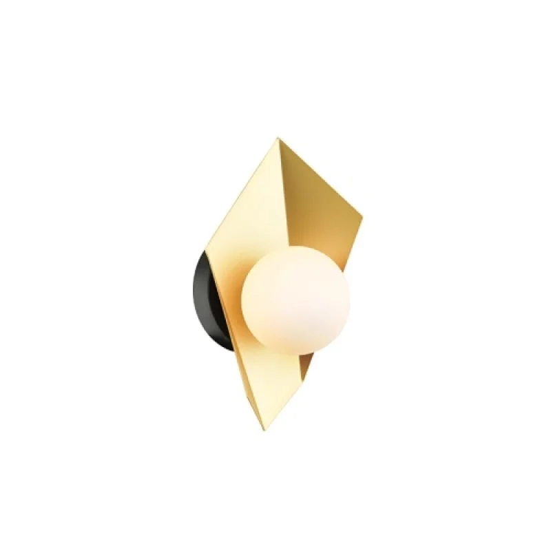 Стенно осветление (аплици) Polygon HL42591W28BG – ACA Lighting аплик в черен, 1X40W