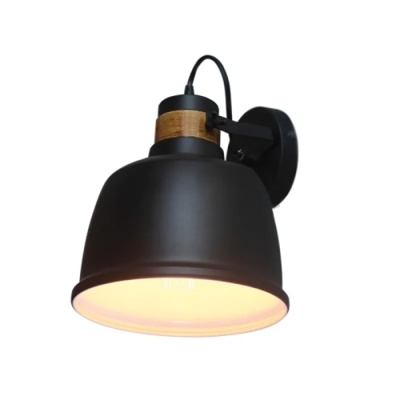 Стенно осветление (аплици) Ernest KS2126BW – ACA Lighting аплик в черен, 1X60W
