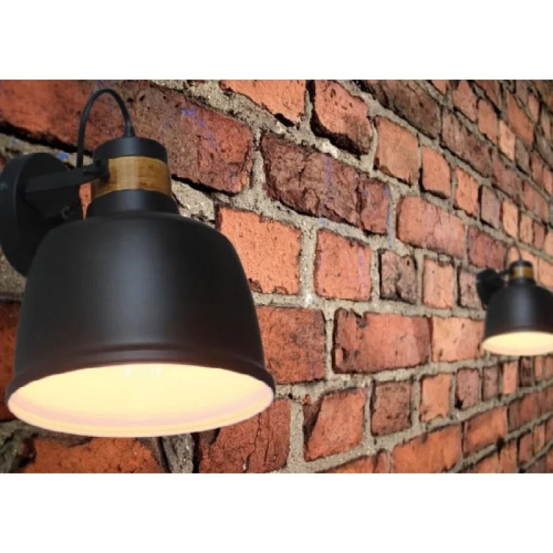 Ernest KS2126BW – ACA Lighting аплик в черен, 1X60W