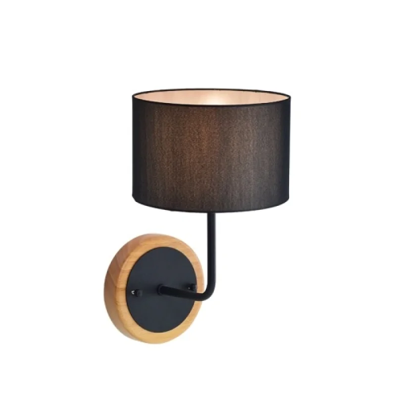 Стенно осветление (аплици) Yasmine OD6508WBK – ACA Lighting аплик в черен, 1X60W