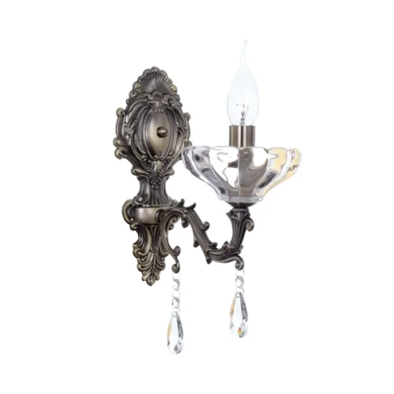 Стенно осветление (аплици) Sarto TNK854531W – ACA Lighting аплик в античен бронз, 1X60W