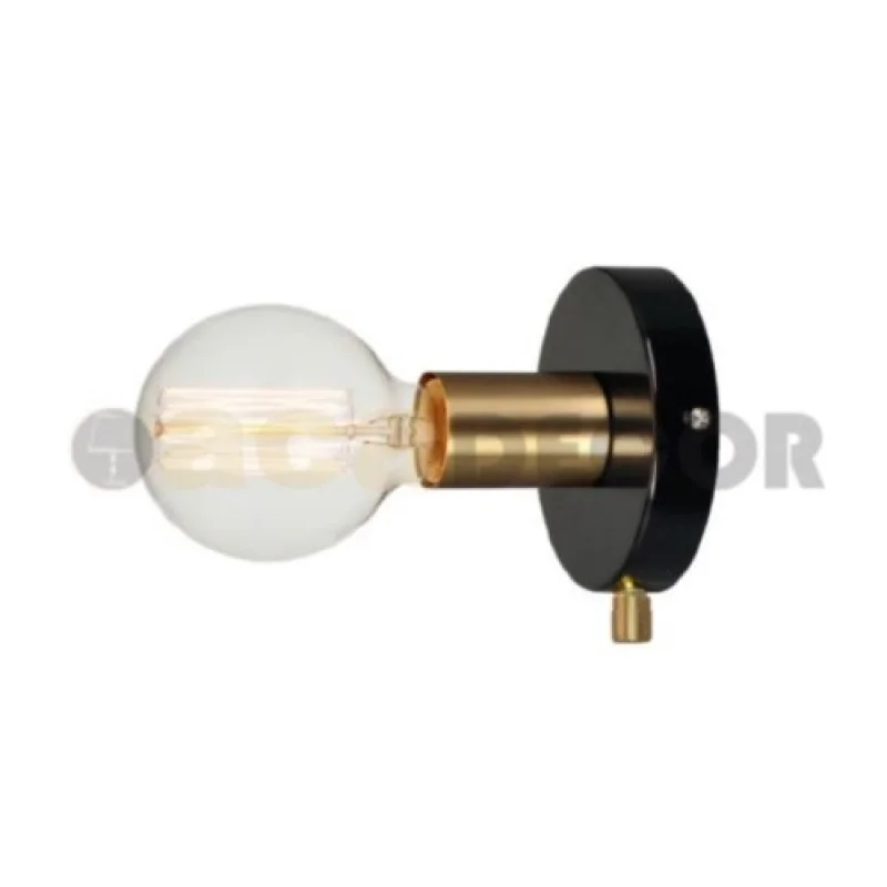Wall Lights Joy V36382BP – ACA Lighting wall light in black, 1X40W