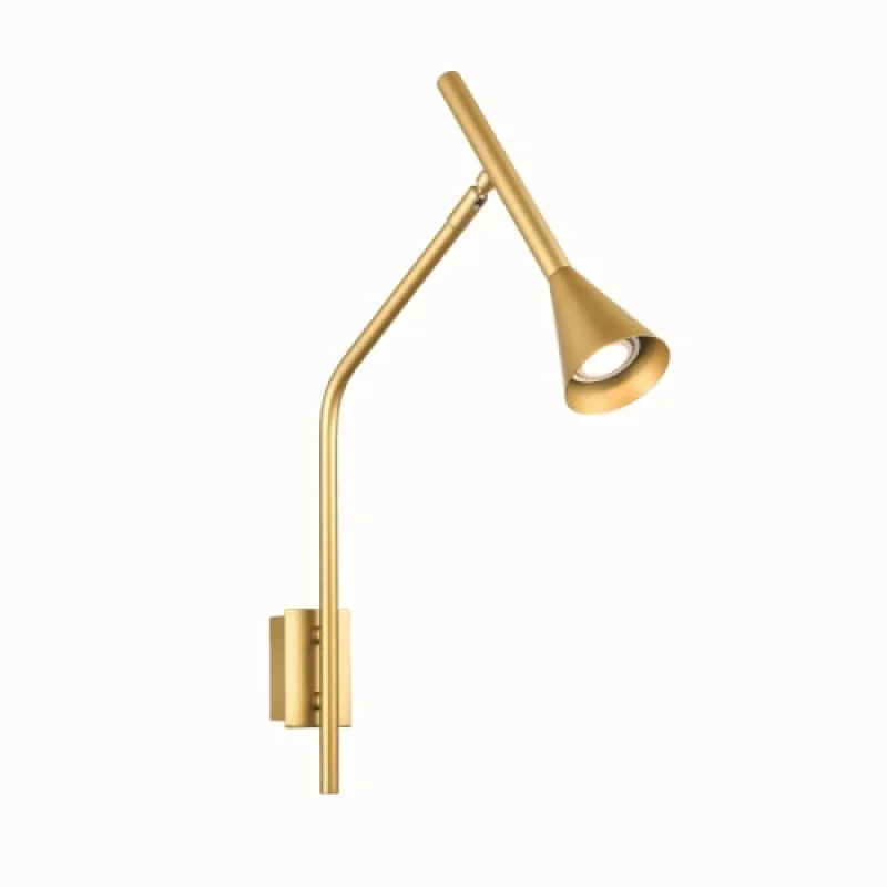 Стенно осветление (аплици) Clouzot GOLD YL22801WGD – ACA Lighting аплик в матиран месинг, 1X10W