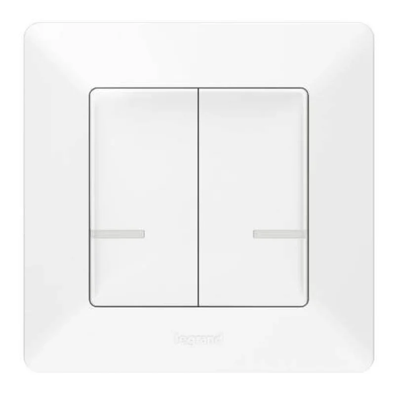 Valena Life with Netatmo Wireless double switch for control of switches and sockets - Legrand Valena Life with Netatmo