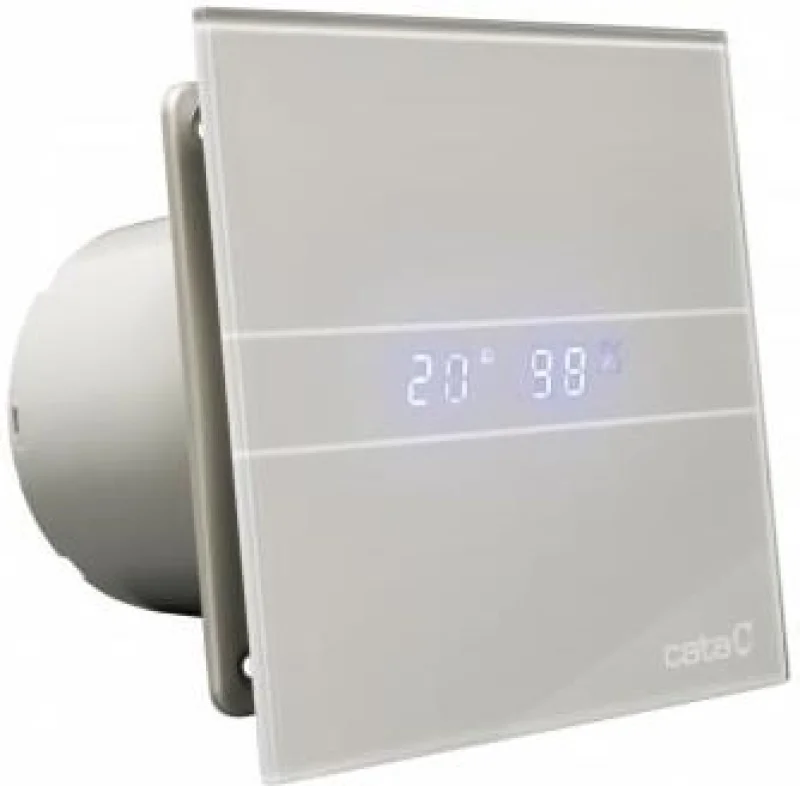 Вентилатори за баня CATA E-100GSTH HYGRO – вентилатор за баня в сив, Ø100 мм, 115 м³/ч, 8W, 31 dB