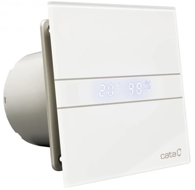 Bathroom Fans CATA E-100GTH HYGRO – bathroom fan in white, Ø100 mm, 115 m³/ч, 8W, 31 dB