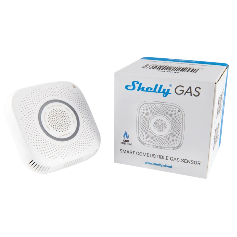 Датчик за газ CNG за контакт бял Shelly GAS