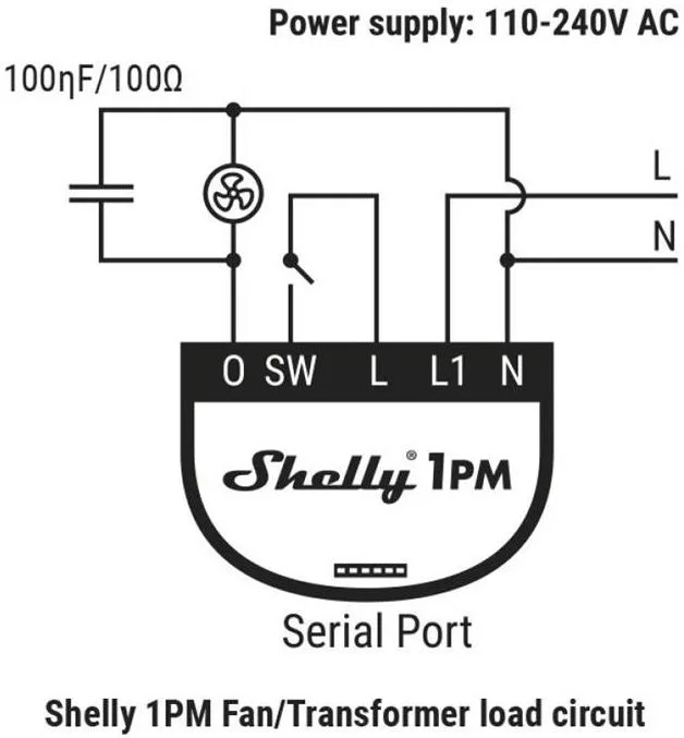 Демпфер за индуктивни товари Shelly RC Snubber