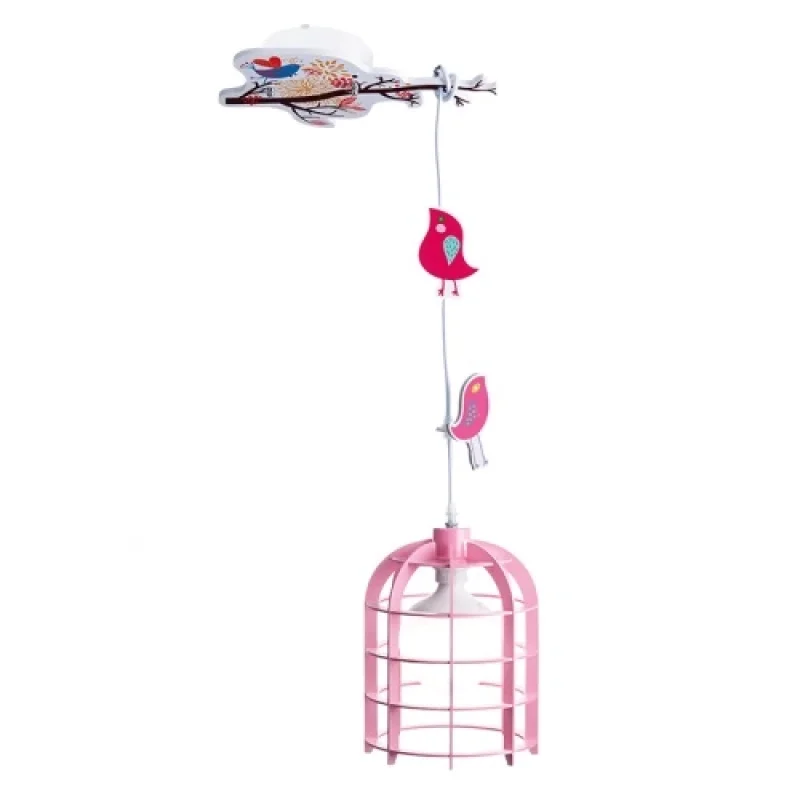 Pendant Lights Foret MD150411P – ACA Lighting children's pendant in pink, 1X60W