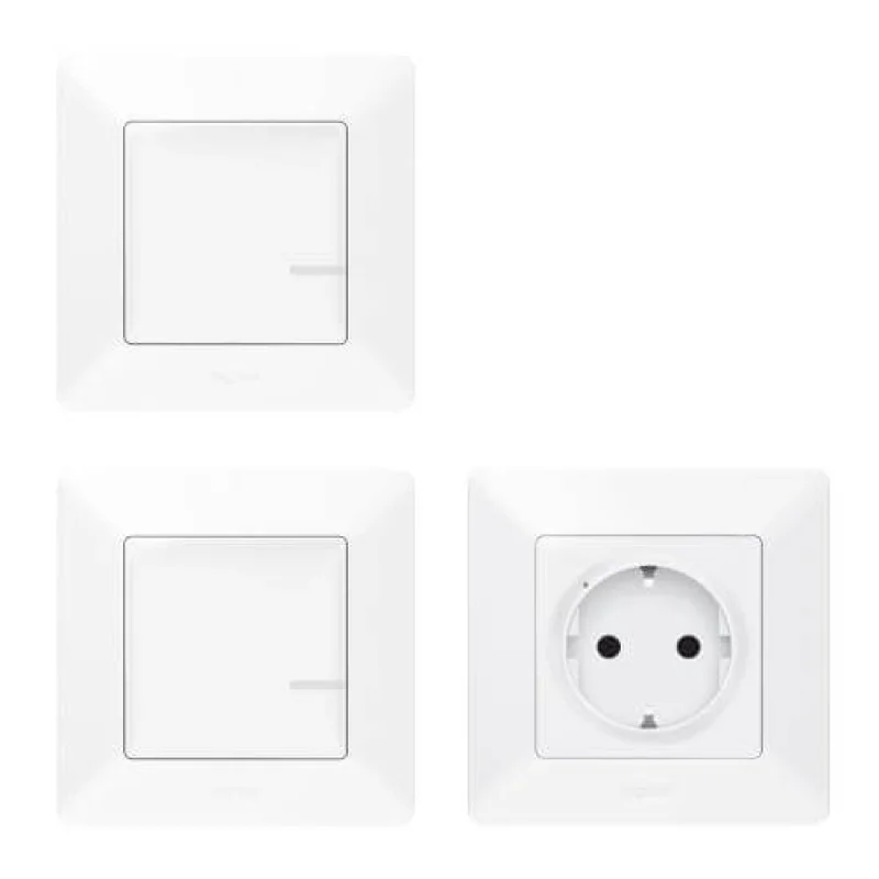 Valena Life with Netatmo Additional connected pack (socket + wired dimmable switch + wireless switch) - Legrand Valena Life with Netatmo