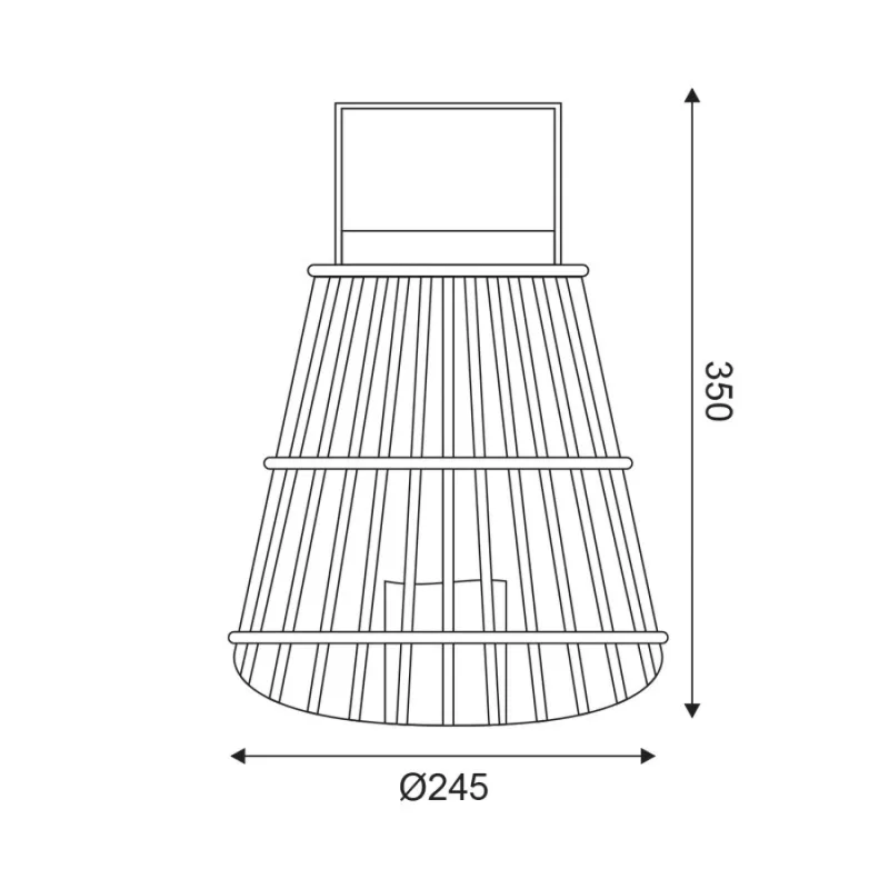 F0711111 – ACA Lighting коледен фенер / свещ с LED, 1 LED, топло бяло, 24,5×35 см, на батерии 3×AAA, IP44