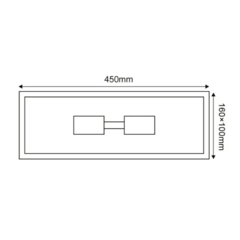 Celia CELIA2WG – ACA Lighting фасаден аплик в сив, 2X60W