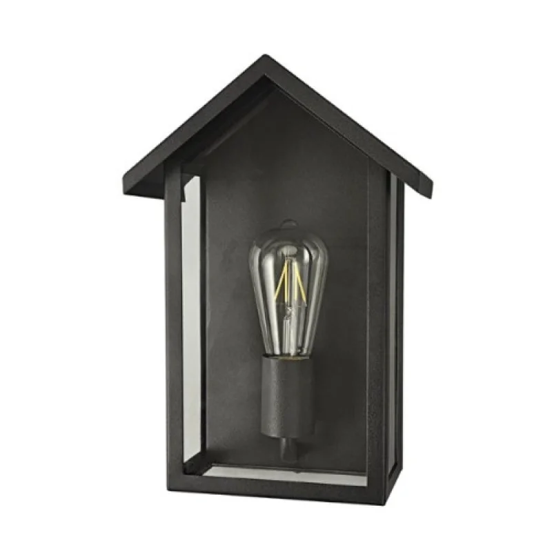 Outdoor Wall Lights Celia CELIAH1WBK – ACA Lighting facade wall light in black, 1X60W