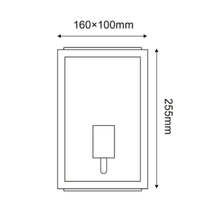 Celia CELIAM1WWH – ACA Lighting facade wall light in white, 1X60W