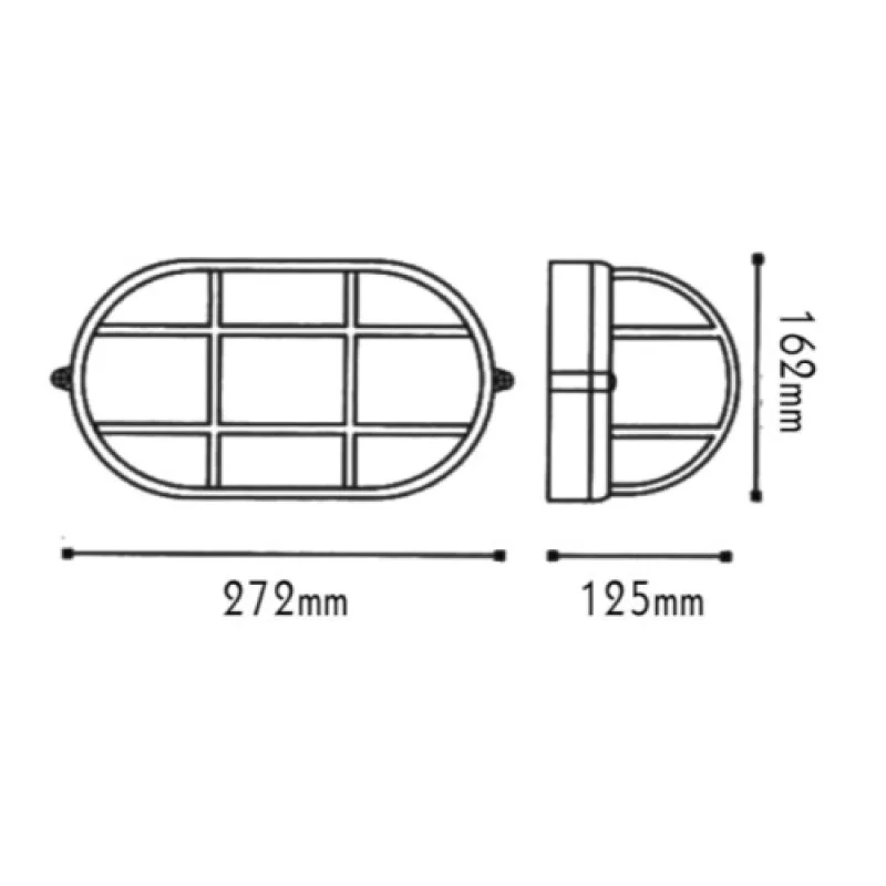 Ip45 HI5022GDS – ACA Lighting фасаден аплик в антрацит, 1X15W, IP45