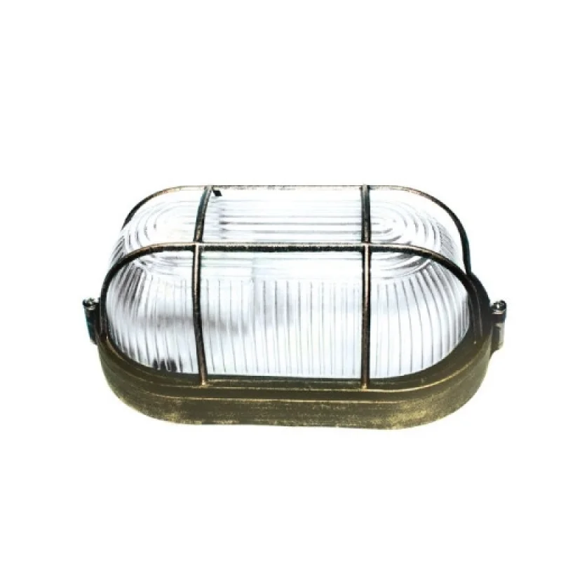 Външно стенно осветление Bulkhead FACADE WAL HI5031GB – ACA Lighting фасаден аплик в антично черен, 1X15W, IP54