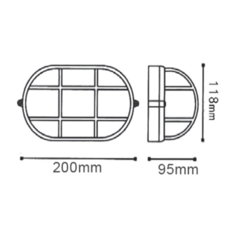 Bulkhead FACADE WAL HI5031GB – ACA Lighting фасаден аплик в антично черен, 1X15W, IP54
