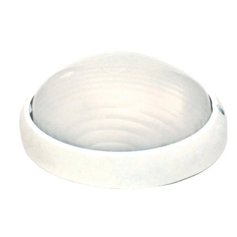 Външно стенно осветление Ip45 HI5072WMS – ACA Lighting фасаден аплик в бял, 1X60W, IP45