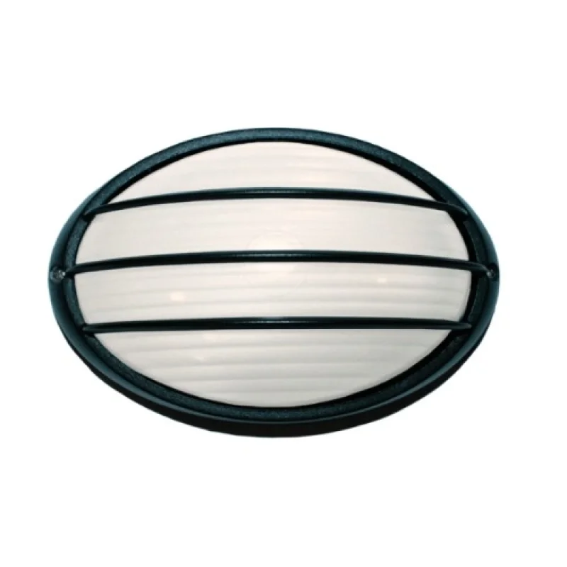 Външно стенно осветление Ip45 HI5074BMS – ACA Lighting фасаден аплик в черен, 1X60W, IP45