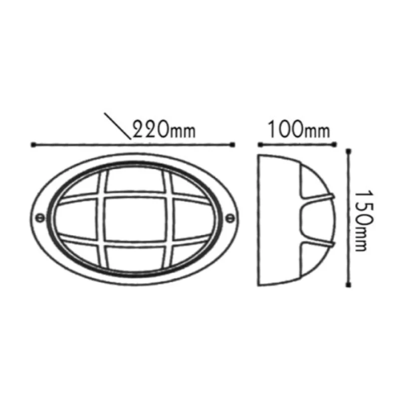 Ip45 HI5074GDS – ACA Lighting фасаден аплик в антрацит, 1X15W, IP45