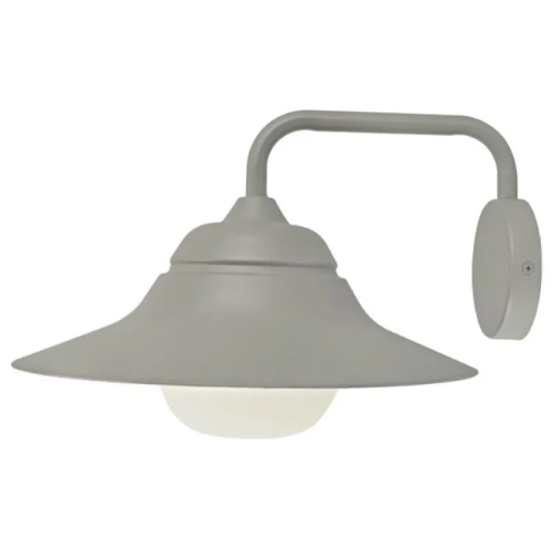 Външно стенно осветление Julie JULIE1WG – ACA Lighting фасаден аплик в сив, 1X60W