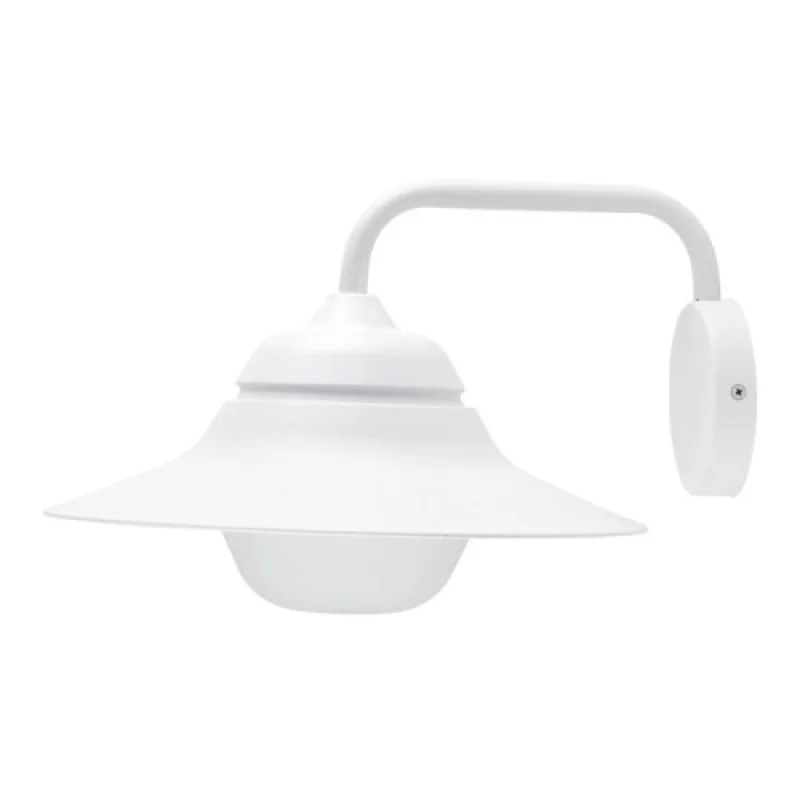 Външно стенно осветление Julie JULIE1WWH – ACA Lighting фасаден аплик в бял, 1X60W