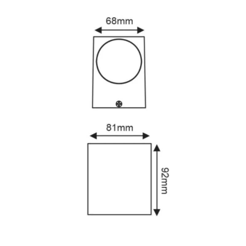Vita-gs IP65 LG2203GU10G – ACA Lighting facade wall light in anthracite, 1X10W