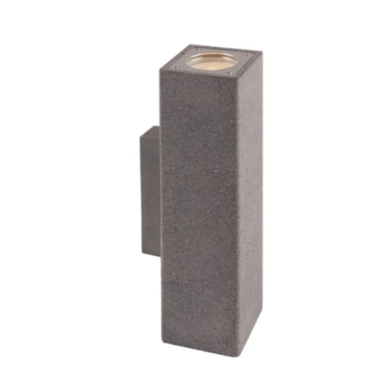 Външно стенно осветление Atticus MK0022SB – ACA Lighting фасаден аплик в черен, 2X10W