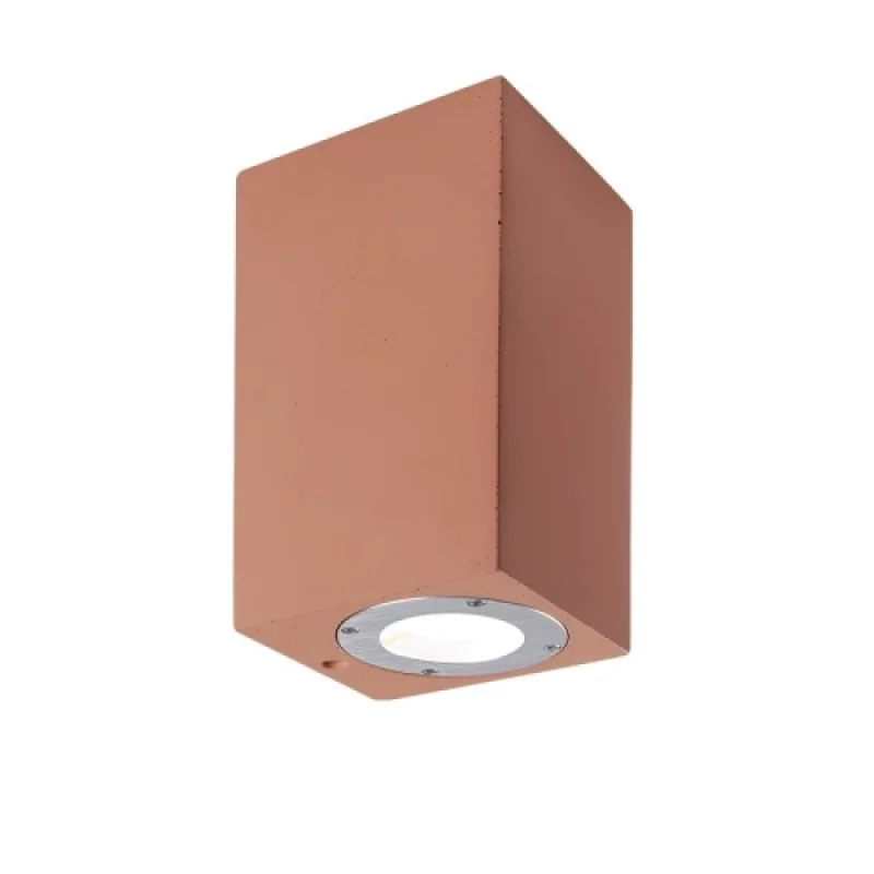 Outdoor Wall Lights Agnes MK0532STC – ACA Lighting facade wall light in terracotta red, 2X10W