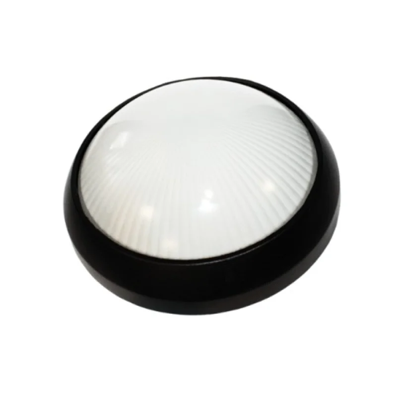 Външни таванни лампи (плафони) Ip45 HI5042B – ACA Lighting фасаден плафон в черен, 1X60W, IP45