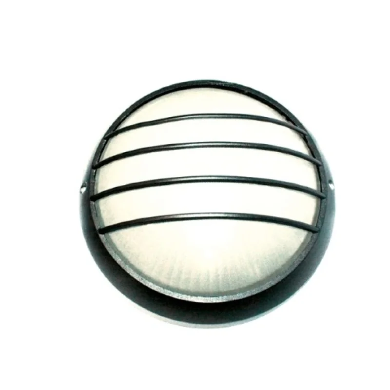 Външни таванни лампи (плафони) Ip45 HI5044B – ACA Lighting фасаден плафон в черен, 1X60W, IP45