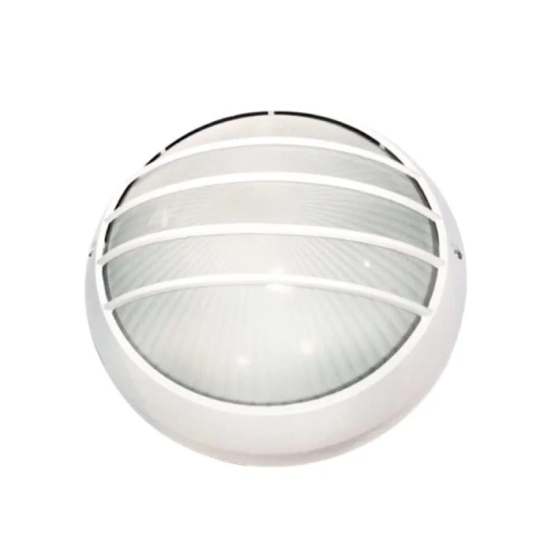 Външни таванни лампи (плафони) Ip45 HI5044W – ACA Lighting фасаден плафон в бял, 1X60W, IP45