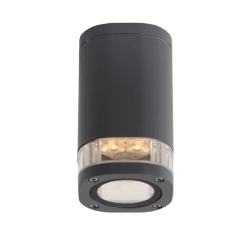 Луни за външен монтаж Elpi LG2883G – ACA Lighting фасадна луна за външен монтаж в антрацит, 1X35W