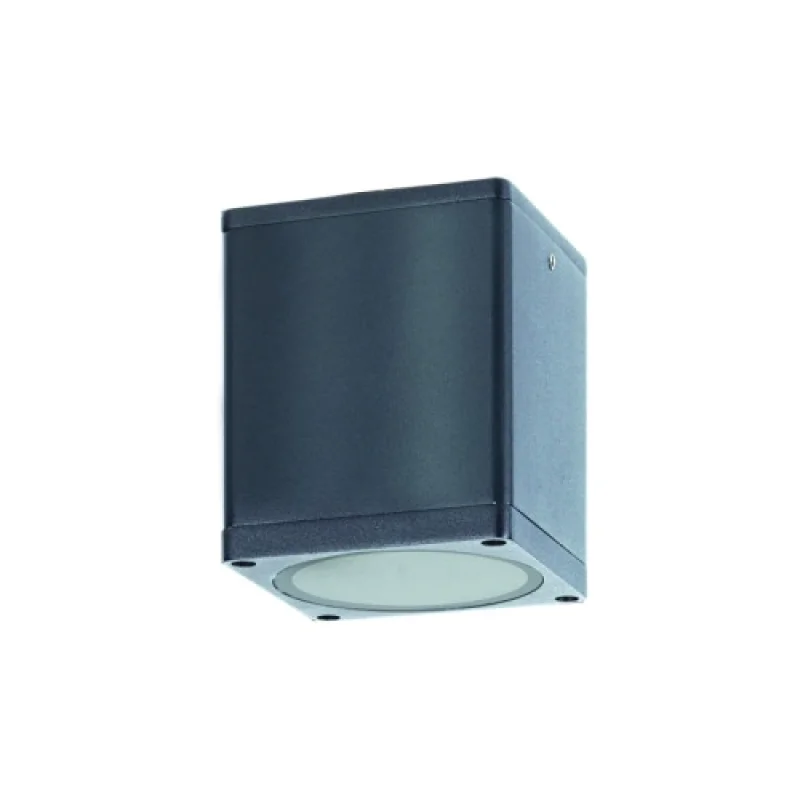 Луни за външен монтаж ACA Lighting LG2401GU10G – фасадна луна за външен монтаж в антрацит, 1X10W