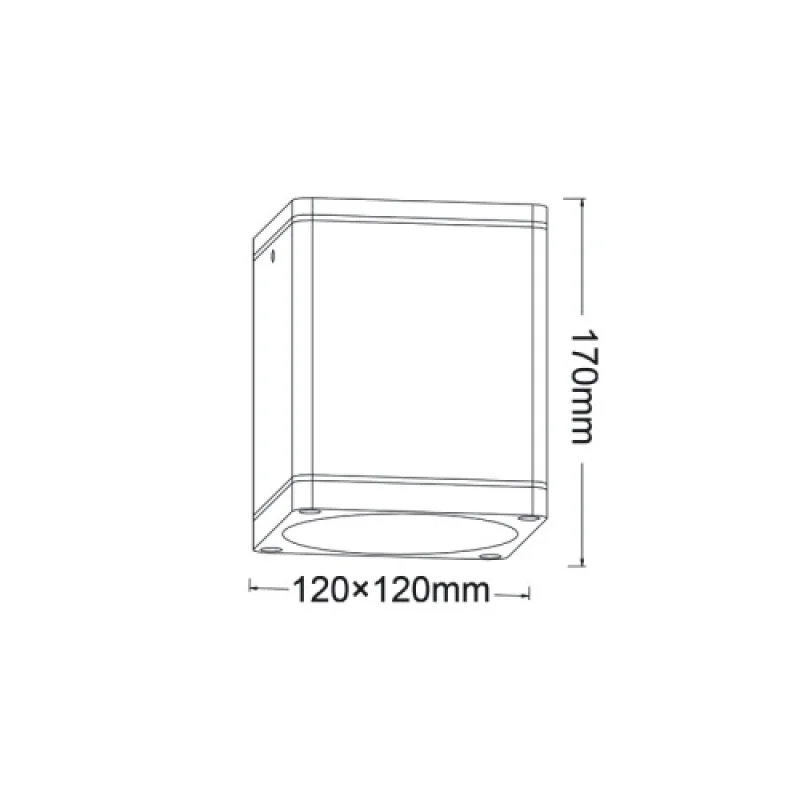 M LG2402E27W – ACA Lighting фасадна луна за външен монтаж в бял, 1X15W