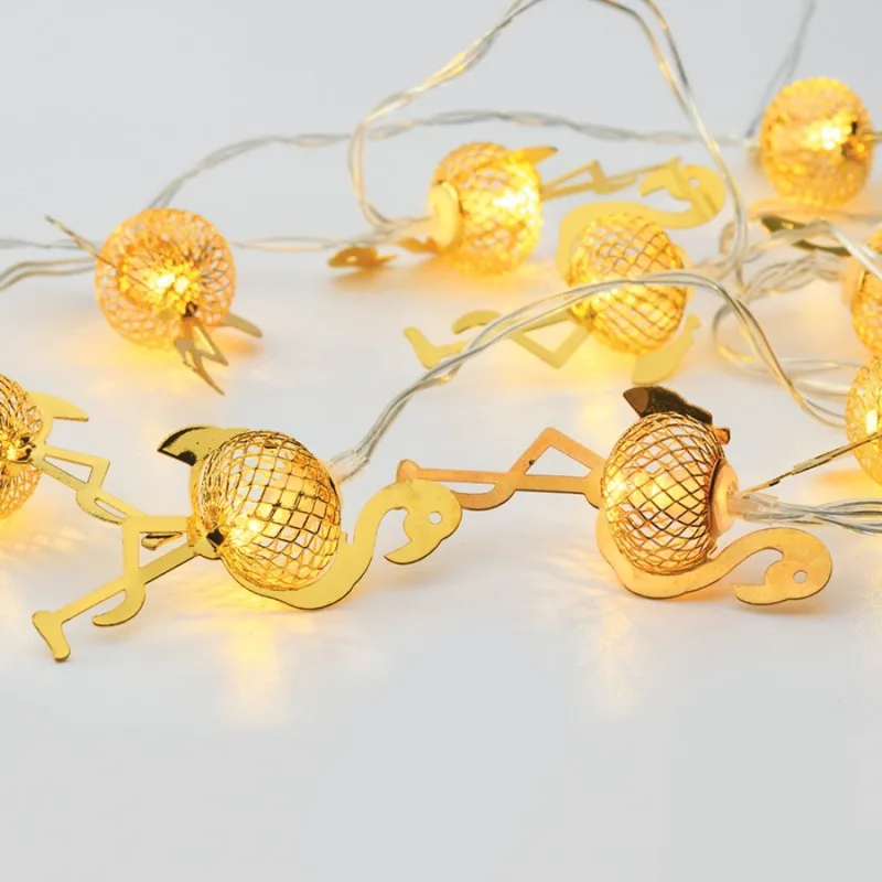Коледно осветление FLAMINGO10WW2A – ACA Lighting декоративни лампички, 10 LED, топло бяло, на батерии 2×AA, IP20