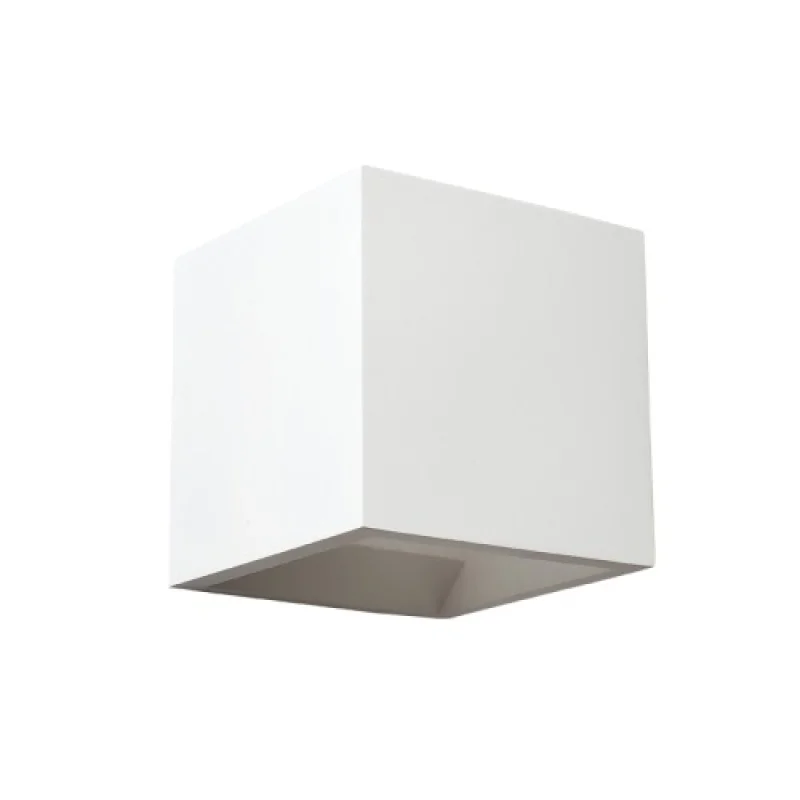 Wall Lights Gypsum G85141W – ACA Lighting plaster wall light in white, 1X40W