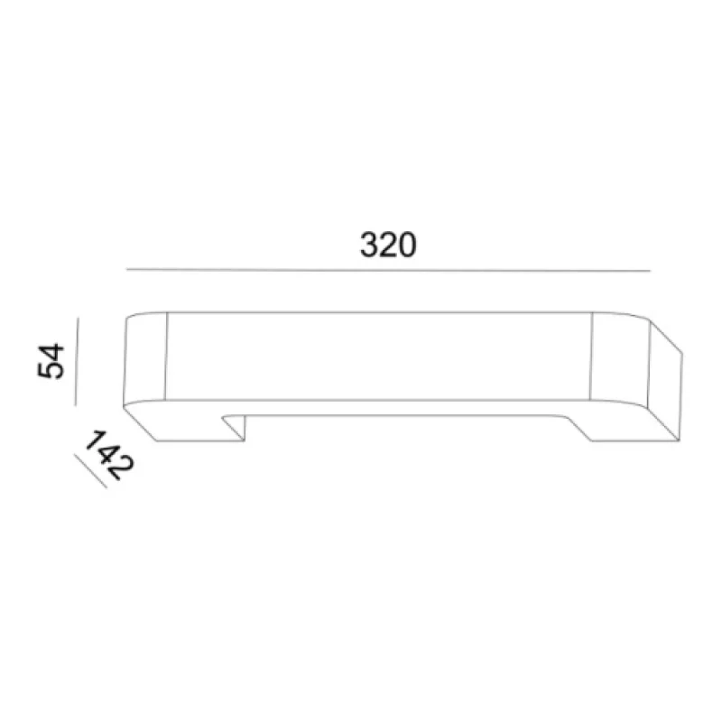 Gypsum G85191W – ACA Lighting plaster wall light in white, 1X80W
